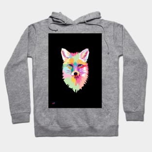 Wolf Head Wpap Pop Art Black Bg Hoodie